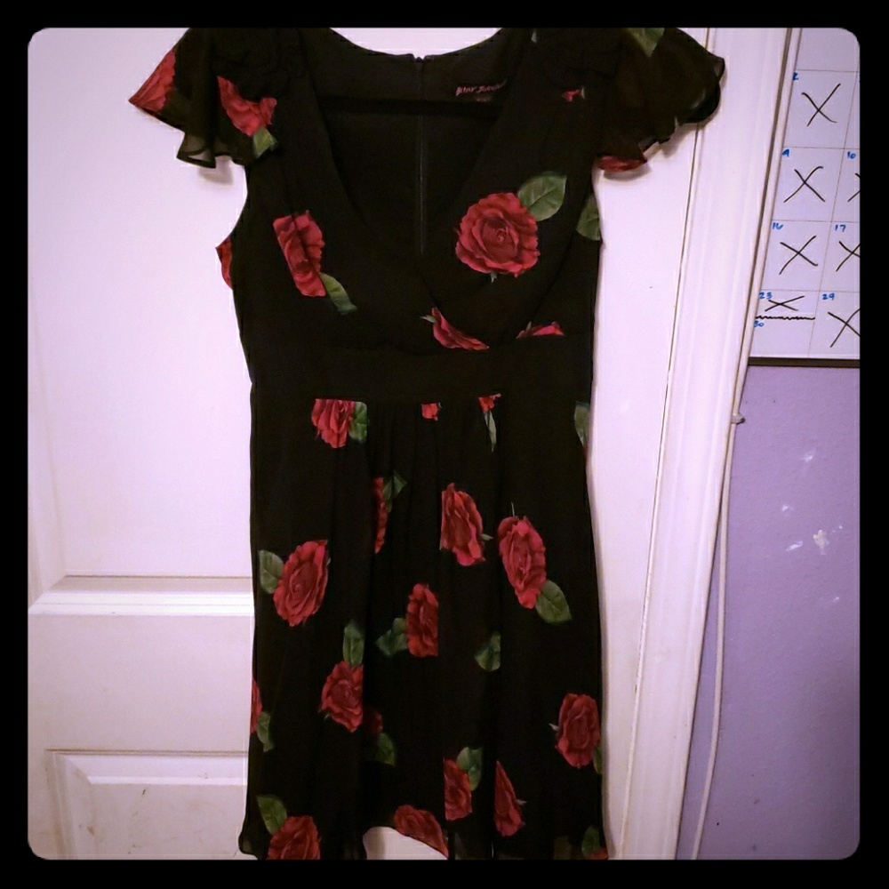 Black Flare Dress Mini